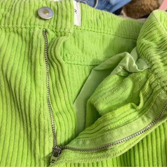 Wandler High Waisted Bright Green Rose Fit Corduroy Trousers Size 28 - Picture 8 of 12